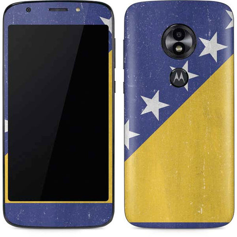 Bosnia and Herzegovina Flag Distressed Moto E5 Play Skin