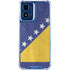 Bosnia and Herzegovina Flag Distressed Moto G 5G (2024) Clear Case