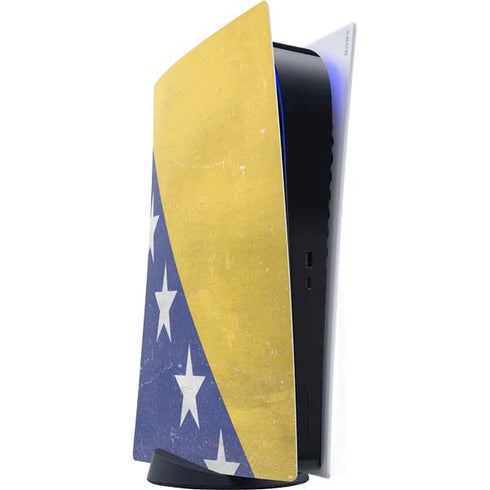 Bosnia and Herzegovina Flag Distressed PlayStation PS5 Skins