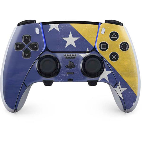 Bosnia and Herzegovina Flag Distressed PlayStation PS5 Skins
