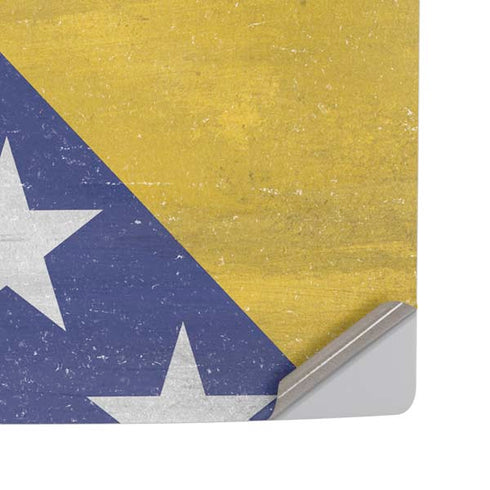 Bosnia and Herzegovina Flag Distressed PS5 Pro Disk Console Skin