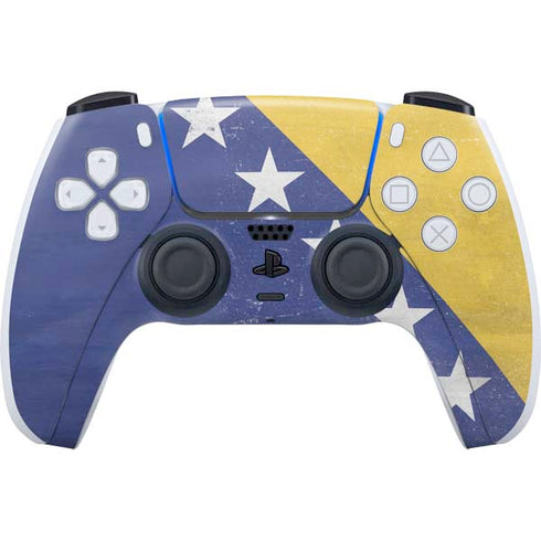 Bosnia and Herzegovina Flag Distressed PlayStation PS5 Skins