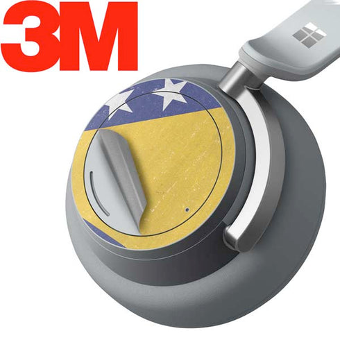 Bosnia and Herzegovina Flag Distressed Surface Headphones Skin