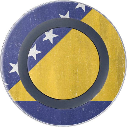 Bosnia and Herzegovina Flag Distressed Wireless Charger Skin