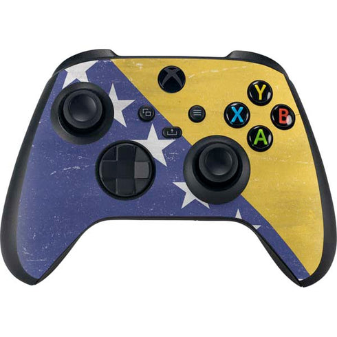 Bosnia and Herzegovina Flag Distressed Xbox Series X Skins