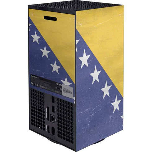 Bosnia and Herzegovina Flag Distressed XBox Series X Digital Edition Bundle Skin