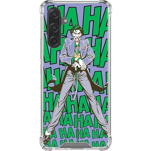 DC Comics The Joker Vintage pose pattern Galaxy A17 Clear Case
