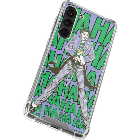 DC Comics The Joker Vintage pose pattern Galaxy S24 FE Clear Case