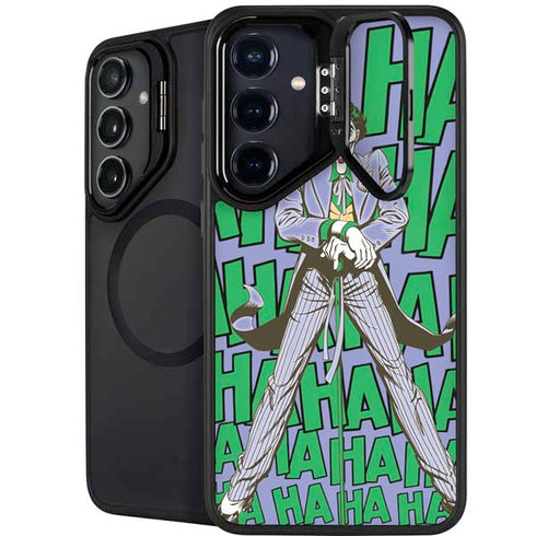 DC Comics The Joker Vintage pose pattern Galaxy S25 Kickstand Case