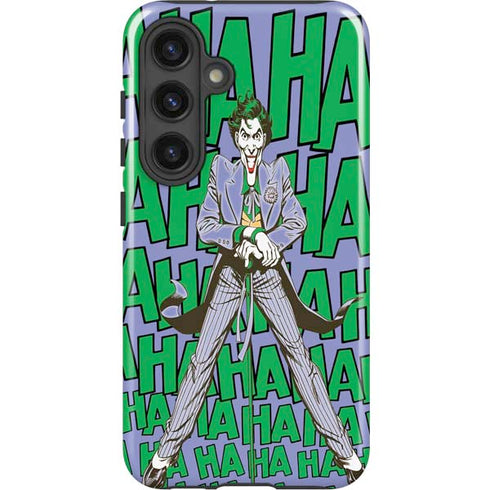 DC Comics The Joker Vintage pose pattern Galaxy S25 Plus Impact Case