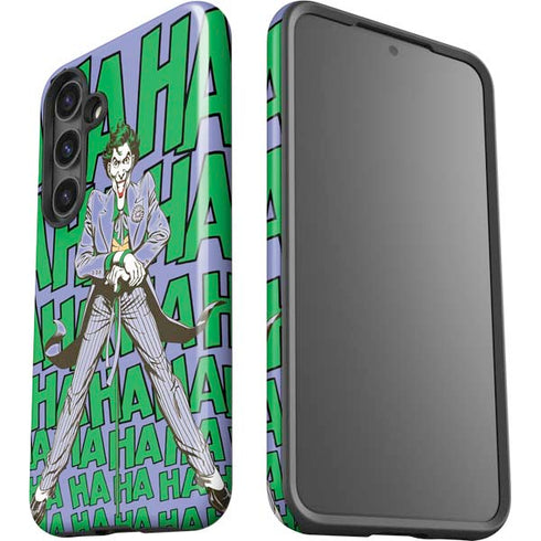 DC Comics The Joker Vintage pose pattern Galaxy S25 Plus Impact Case
