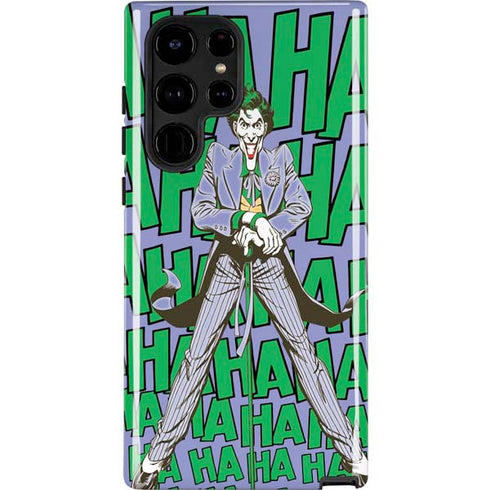 DC Comics The Joker Vintage pose pattern Galaxy S25 Ultra Impact Case