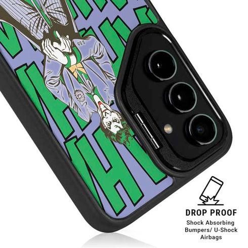 DC Comics The Joker Vintage pose pattern Galaxy S25 Ultra Kickstand Case