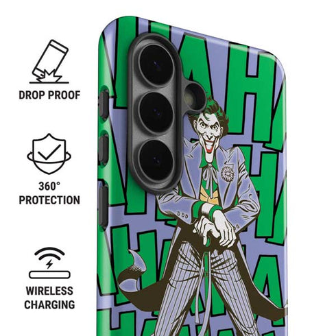 DC Comics The Joker Vintage pose pattern Galaxy S26 Impact Case