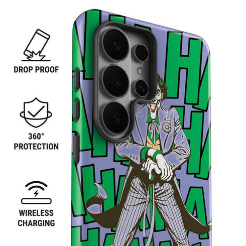 DC Comics The Joker Vintage pose pattern Galaxy S26 Ultra Impact Case