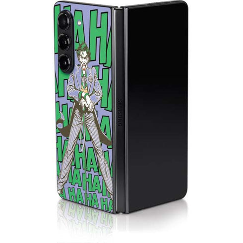 DC Comics The Joker Vintage pose pattern Galaxy Z Fold5 5G Skin