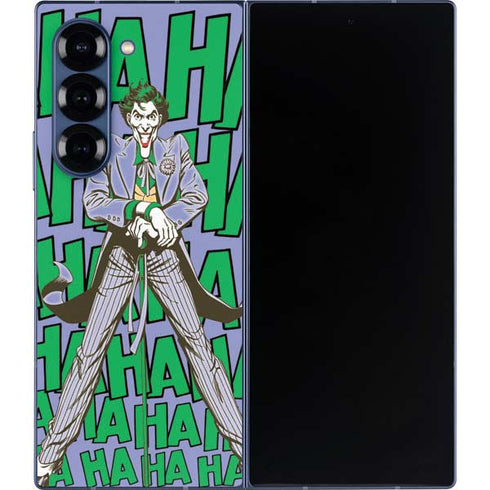 DC Comics The Joker Vintage pose pattern Galaxy Z Fold6 Skin