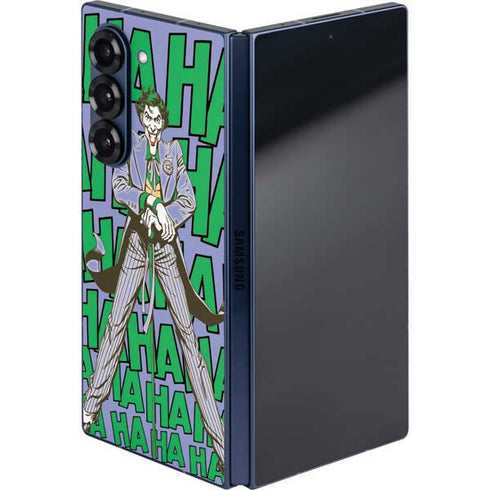 DC Comics The Joker Vintage pose pattern Galaxy Z Fold6 Skin