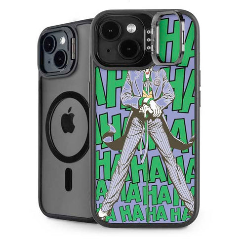 DC Comics The Joker Vintage pose pattern iPhone 15 Kickstand Case