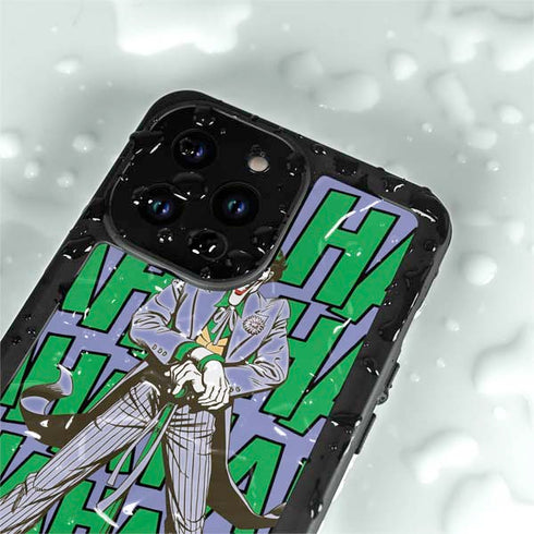 DC Comics The Joker Vintage pose pattern iPhone 15 Pro Waterproof Case