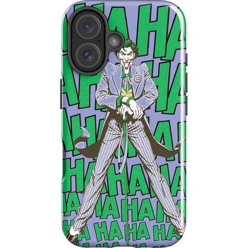 DC Comics The Joker Vintage pose pattern iPhone 16 Plus Impact Case
