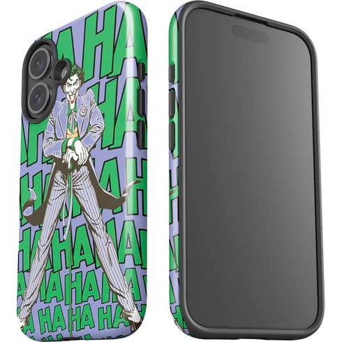 DC Comics The Joker Vintage pose pattern iPhone 16 Plus Impact Case