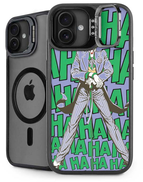 DC Comics The Joker Vintage pose pattern iPhone 16 Plus Kickstand Case