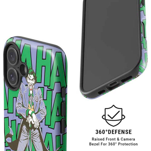 DC Comics The Joker Vintage pose pattern iPhone 16 Plus Magsafe Impact Case