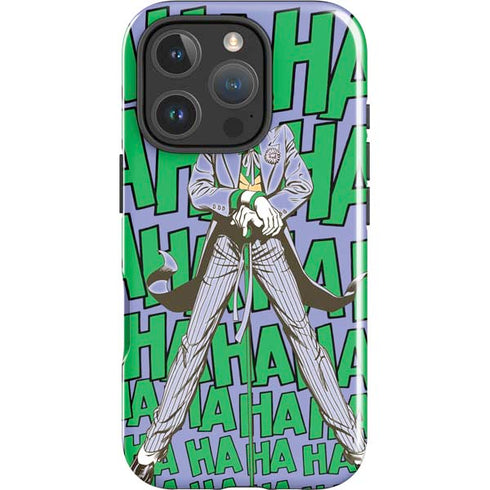 DC Comics The Joker Vintage pose pattern iPhone 16 Pro Impact Case