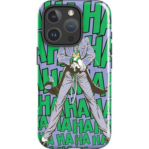 DC Comics The Joker Vintage pose pattern iPhone 16 Pro Magsafe Impact Case