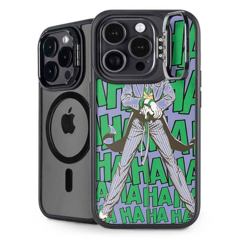 DC Comics The Joker Vintage pose pattern iPhone 16 Pro Max Kickstand Case