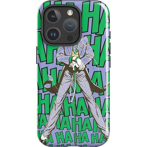 DC Comics The Joker Vintage pose pattern iPhone 16 Pro Max Magsafe Impact Case