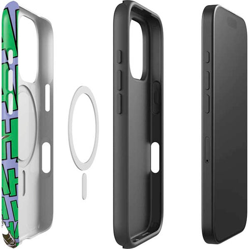 DC Comics The Joker Vintage pose pattern iPhone 16 Pro Max Magsafe Impact Case