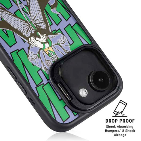 DC Comics The Joker Vintage pose pattern iPhone 16e Kickstand Case