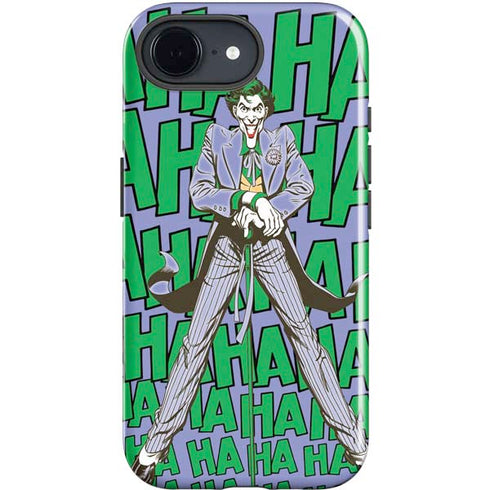 DC Comics The Joker Vintage pose pattern iPhone 16e Impact Case