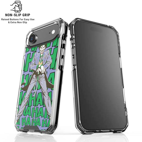 DC Comics The Joker Vintage pose pattern iPhone 17 Air Clear Case