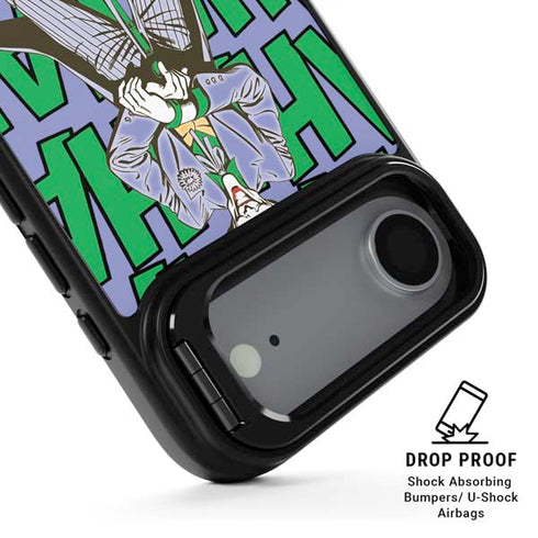 DC Comics The Joker Vintage pose pattern iPhone 17 Air Kickstand Case
