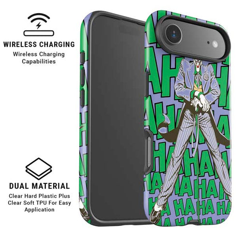 DC Comics The Joker Vintage pose pattern iPhone 17 Air Magsafe Impact Case