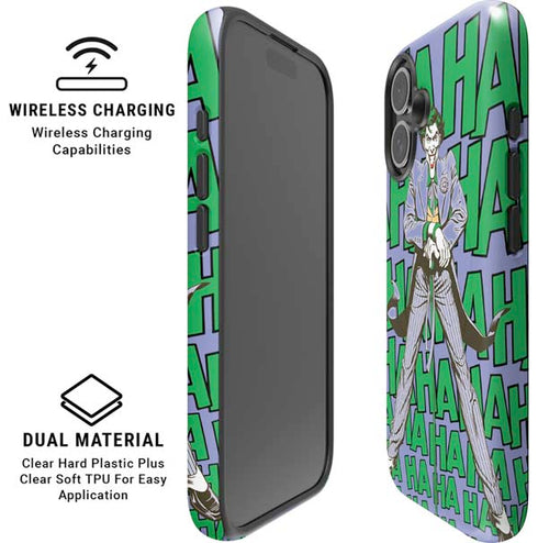 DC Comics The Joker Vintage pose pattern iPhone 17 Magsafe Impact Case