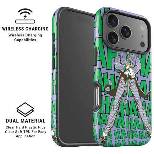 DC Comics The Joker Vintage pose pattern iPhone 17 Pro Magsafe Impact Case