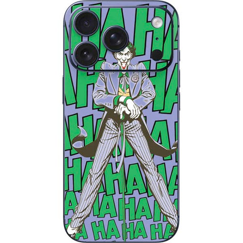 DC Comics The Joker Vintage pose pattern iPhone 17 Pro Skin