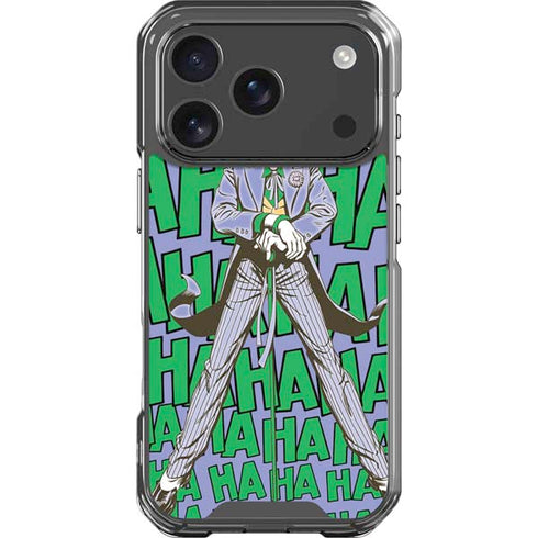 DC Comics The Joker Vintage pose pattern iPhone 18 Pro Clear Case