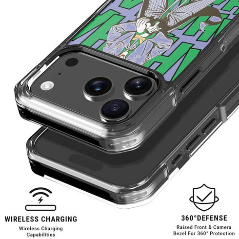 DC Comics The Joker Vintage pose pattern iPhone 18 Pro Clear Case