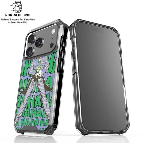 DC Comics The Joker Vintage pose pattern iPhone 18 Pro Clear Case
