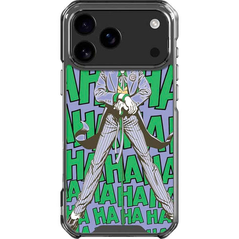 DC Comics The Joker Vintage pose pattern iPhone 18 Pro Max Clear Case