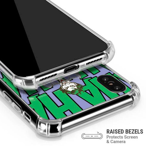 DC Comics The Joker Vintage pose pattern iPhone X/XS Clear Case