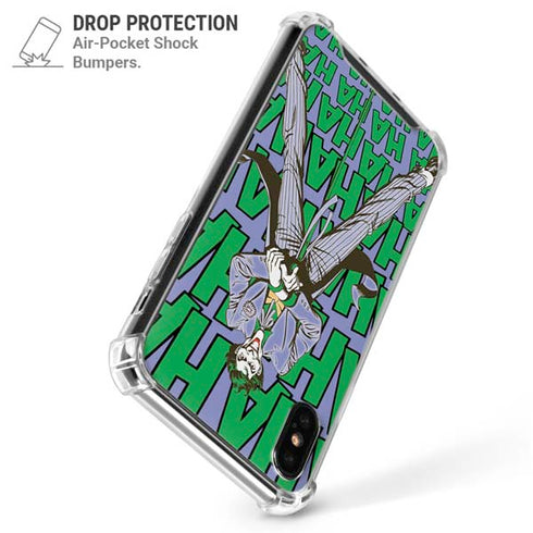 DC Comics The Joker Vintage pose pattern iPhone X/XS Clear Case