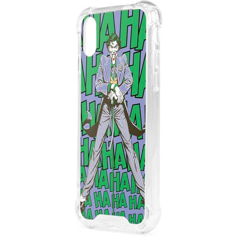 DC Comics The Joker Vintage pose pattern iPhone XS Clear Case