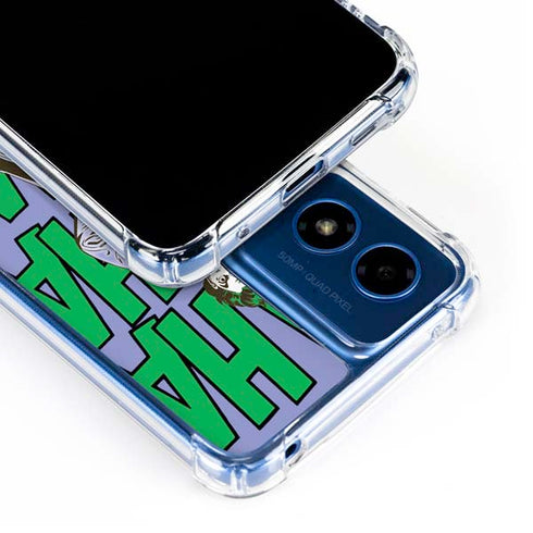DC Comics The Joker Vintage pose pattern Moto G Play 4G (2024) Clear Case