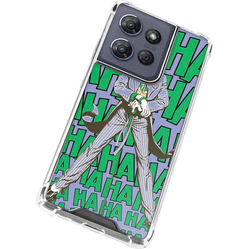DC Comics The Joker Vintage pose pattern Moto G Stylus 5G (2025) Clear Case